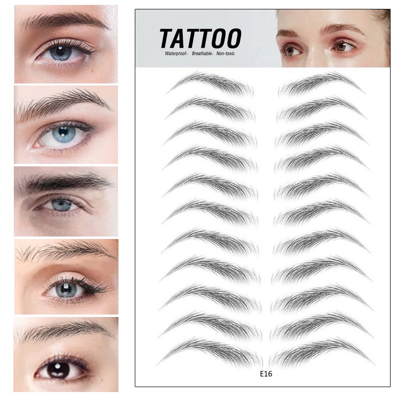 Natural long lasting waterproof 4D eyebrow patch