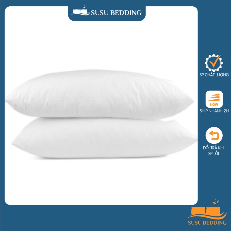 Ruột gối đầu bông gòn cao cấp với lớp lõi kháng khuẩn đảm bảo an toàn cho người sử dụng