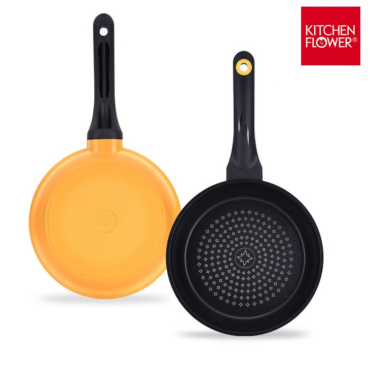 Chảo chống dính bếp từ KITCHEN FLOWER, NY-2631 / sản xuất Hàn Quốc / 20cm nông lòng / Hàng nhập khẩu / Chính hãng