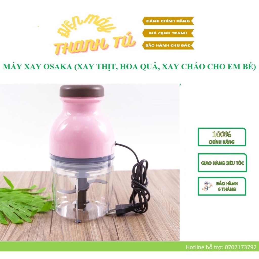 OSAKA NẮP BẰNG - MÁY XAY OSAKA (XAY THỊT, HOA QUẢ, XAY CHÁO CHO EM BÉ) SIÊU BỀN - BẢO HÀNH 6 THÁNG