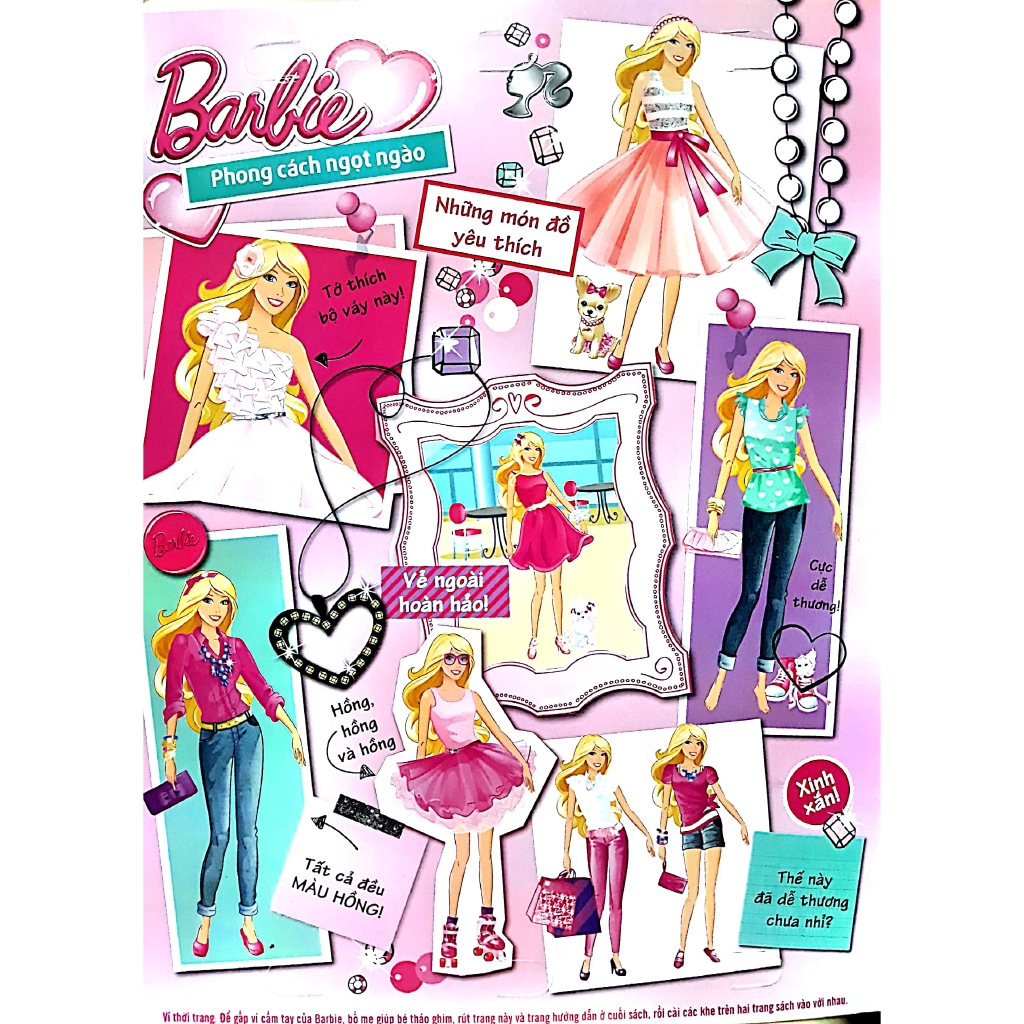 Sách - Barbie Thiết Kế Thời Trang - Phong Cách Ngọt Ngào