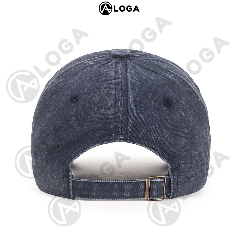 Nón lưỡi trai nam nữ, Nón kết unisex LOGA chất liệu jean New York, phong cách bụi M023