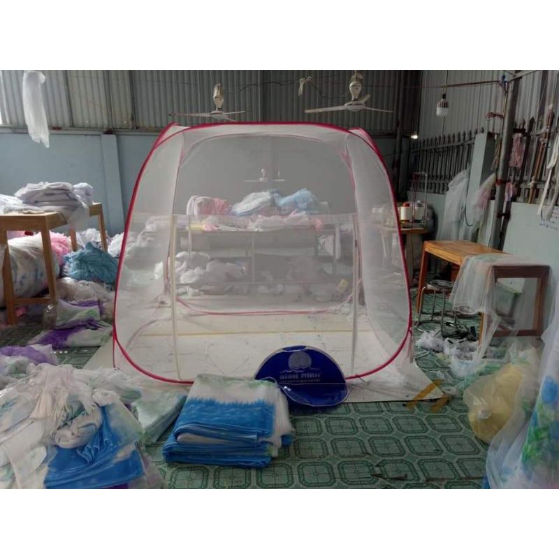 Màn chụp tự bung đỉnh rộng Mùng tự bung đỉnh rộng gia đình 1m6, 1m8, 2m2, 1m2 Cao Cấp