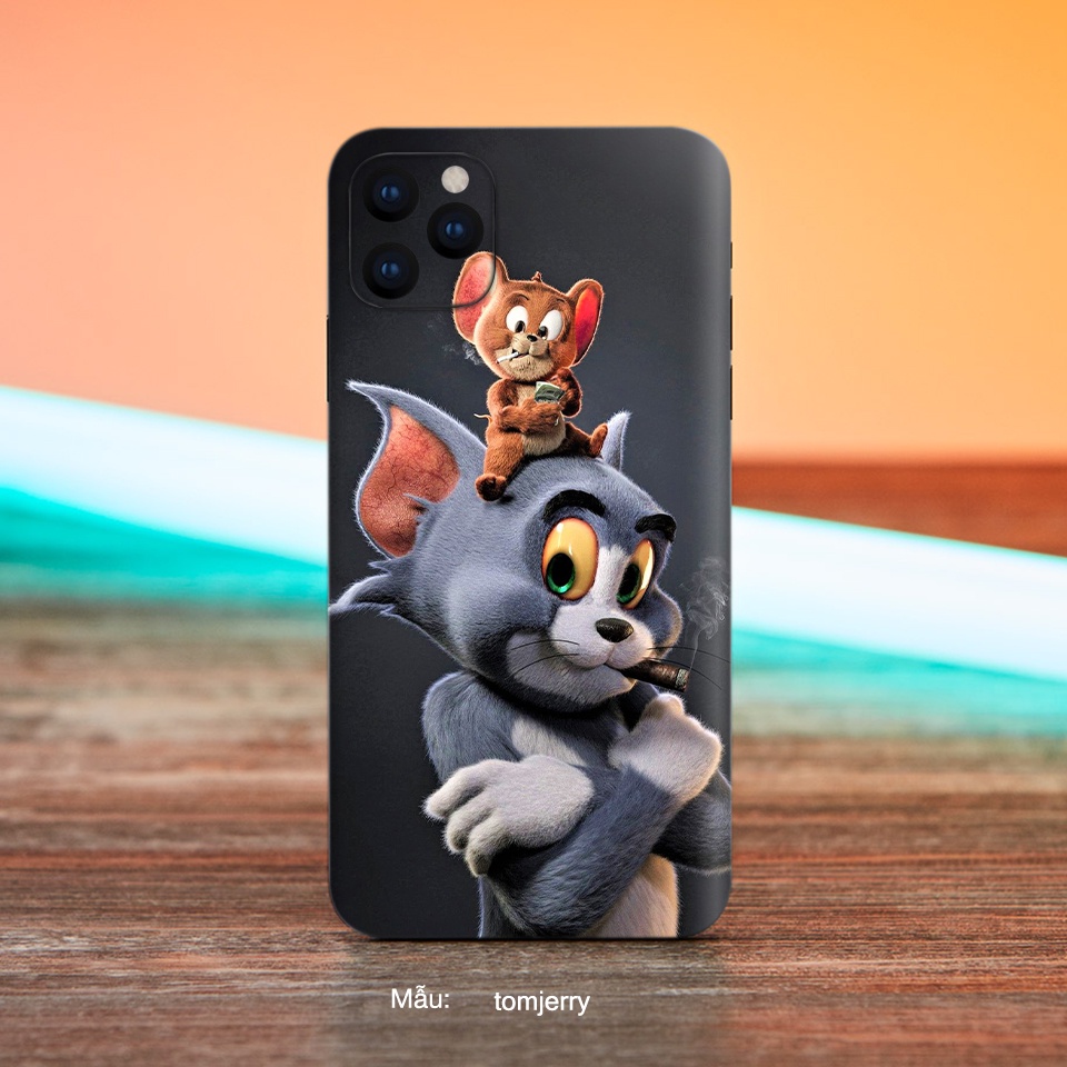 Dán Skin điện thoại hinh Tom&Jerry, Cho Iphone 6/ 7/ 8/ X/ XS/ XS Max/ 11/ 11 Pro Max Và Các Dòng Máy Android