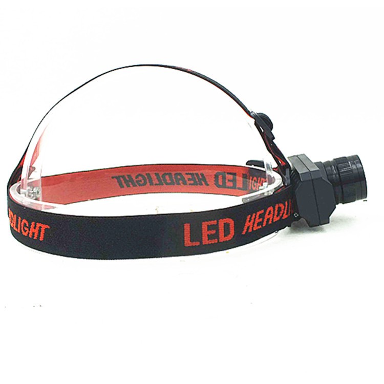 Đèn Đội Đầu Headlamp Zoom 3 Chế Độ Sáng Dùng Pin Sạc 1 Bóng