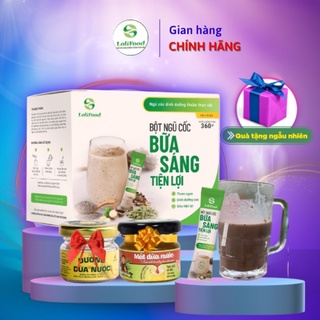 Bột Ngũ Cốc Ăn Sáng Tiện Lợi Lolifood (Hộp 20 Gói x 18gr)