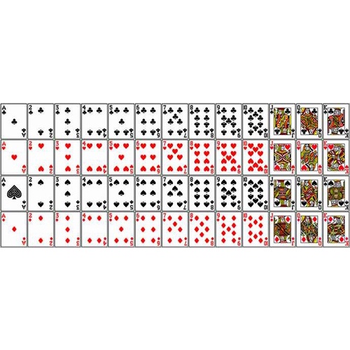 Bộ bài tây xanh lá No0982-3  52 lá