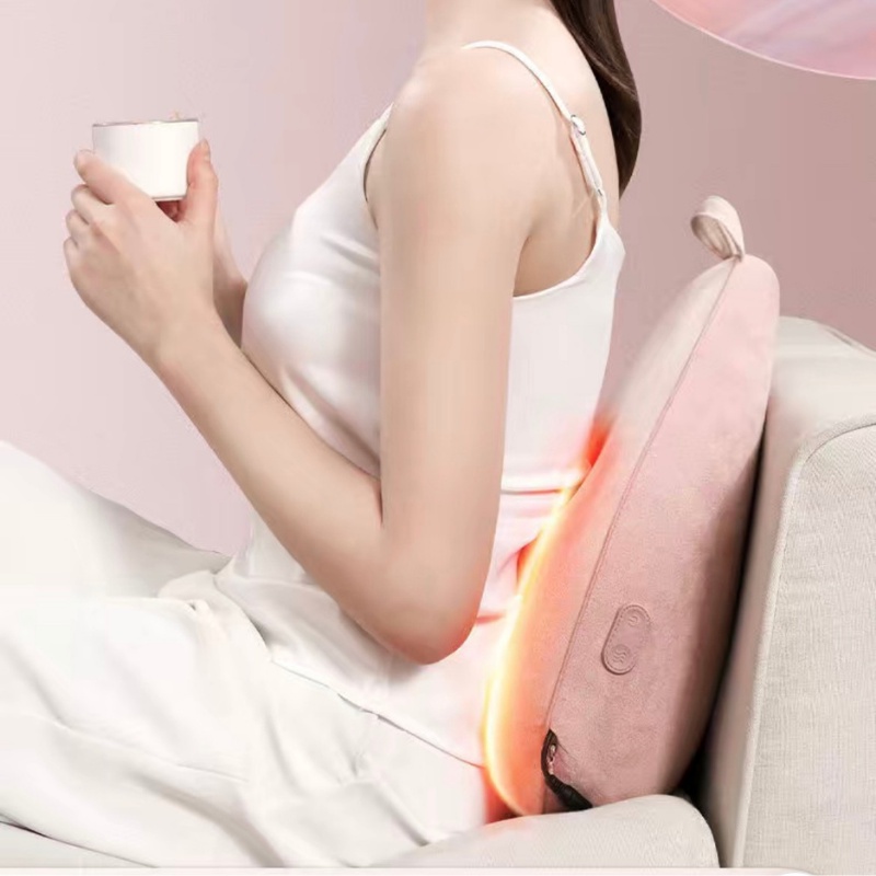 Máy Massage Lưng cổ vai gáy Thắt Lưng,matxa Cột Sống Cao Cấp Breo market R18 Mát xa Chườm Nóng Mềm mại Không Dây