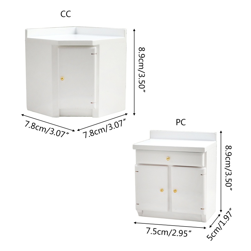 Bộ Trò Chơi Búp Bê Công Chúa Gắn Góc Tủ Chén / Bàn Nhỏ Gọn Cho Bé Gái