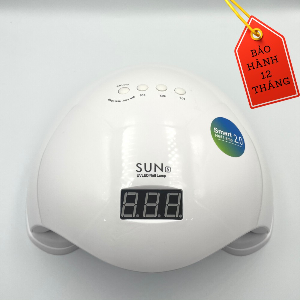 [ BẢO HÀNH 12 THÁNG] Máy hơ gel nail Sun 5 TEM XANH MÀU HỒNG -UV/LED 48W