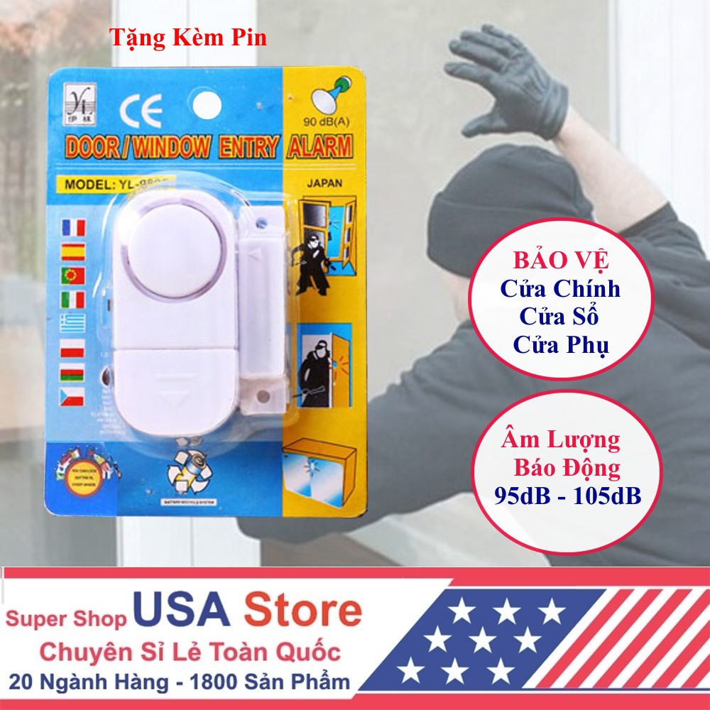 Bán Sỉ 03 Chuông Từ Báo Động Chống Trộm Loại 1 - Nhỏ Gọn - Bí Mật - Ấm Thanh 90dB