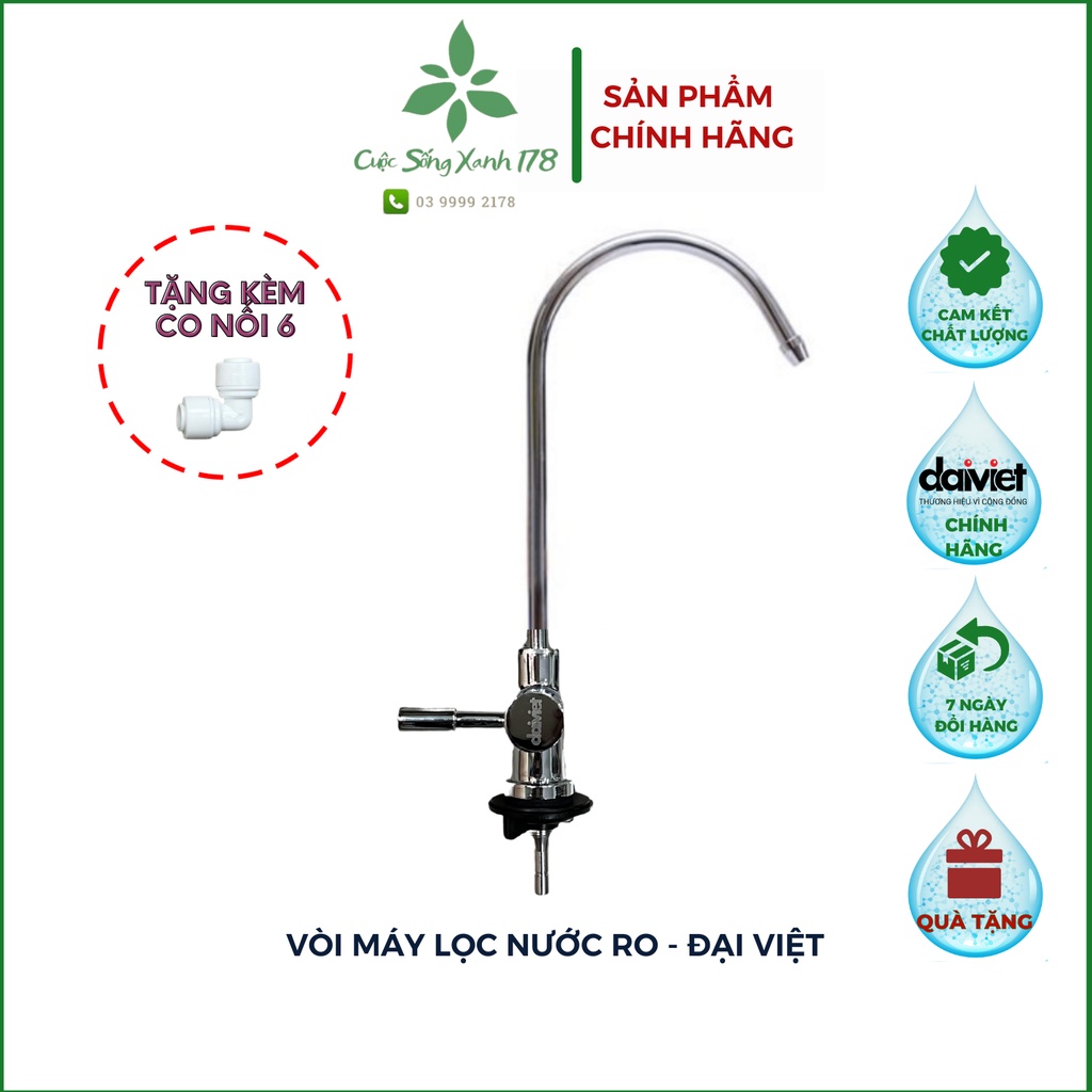 Vòi nước, vòi máy lọc nước, van nước chính hãng Đại Việt