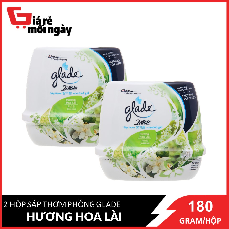 Combo 2 Sáp Thơm Glade Hương Hoa Lài 180gx2