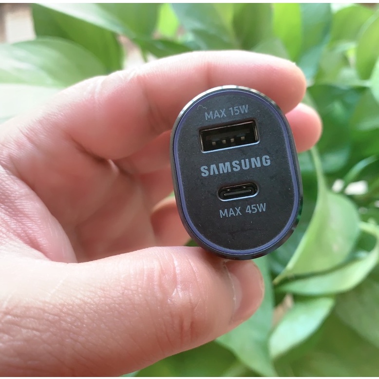 Tẩu sạc nhanh 2 công 15W-45W SAMSUNG chính hãng