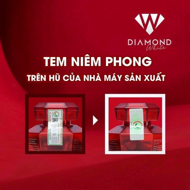 Combo 3 hop Diamond white viên uống trắng da Ngọc trinh ( tem cào chính hãng cty 100%)tặng kèm 2 chai collagen | BigBuy360 - bigbuy360.vn