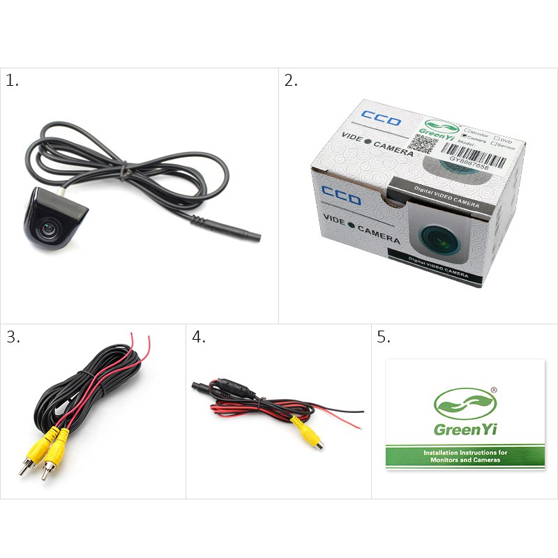 Camera lùi đán lái theo vô lăng chuẩn HD- Màu đen | BigBuy360 - bigbuy360.vn