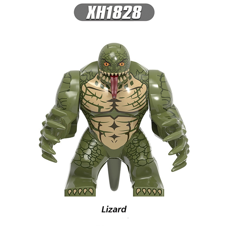 BIGFIG Quái Vật Thằn Lằn Lizard Trong Marvel DC Mẫu Mới XH1828 X1828 - Đồ Chơi Lắp Ráp Siêu Anh Hùng