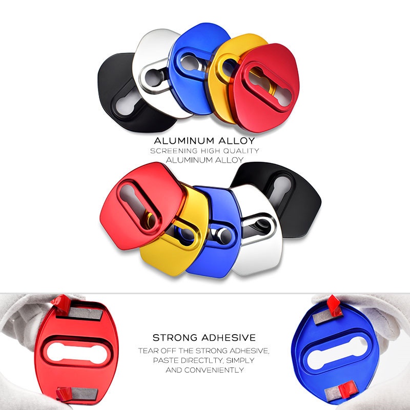 Khóa cửa ô tô Nắp đậy trang trí Bảo vệ Cờ biểu tượng Trường hợp cho phụ kiện Toyota GR Sport Corolla Avensis Yaris