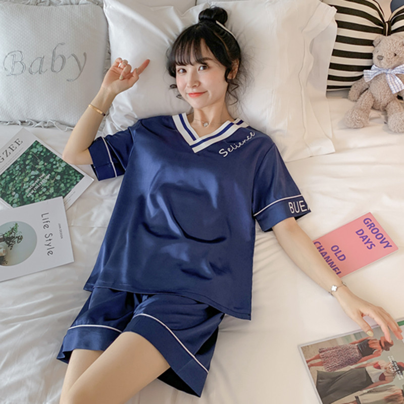 Lụa băng Ngắn tay Đồ mặc nhà Đồ ngủ yy001 | BigBuy360 - bigbuy360.vn