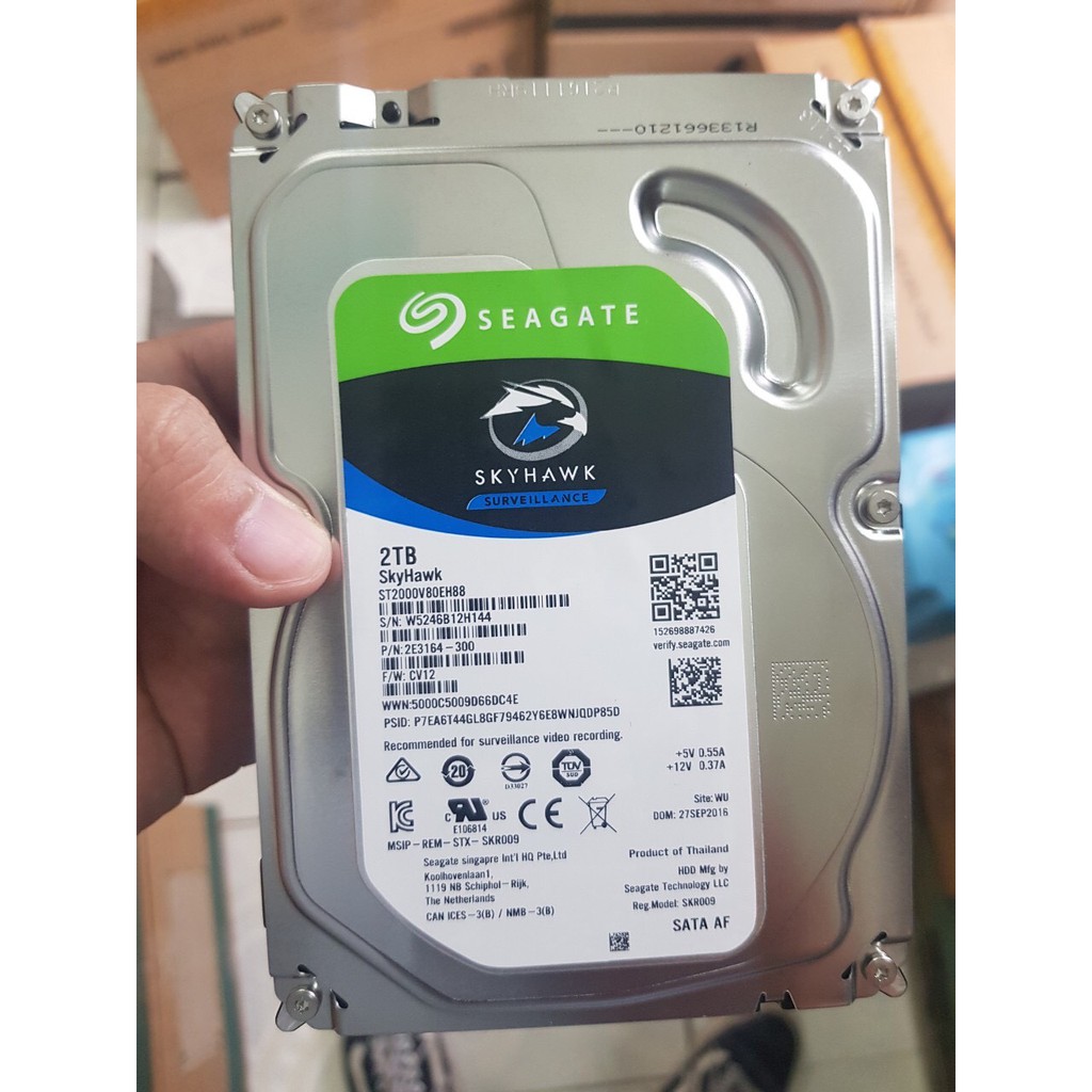 Ổ cứng gắn trong cho máy tính để bàn, PC,  chuyển sử dụng cho đầu thu camera ... HDD Seagate 2TB. Bảo hành 2 năm