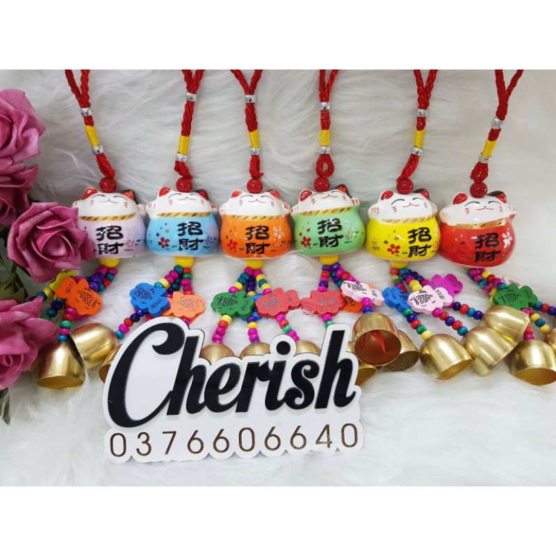 Chuông Gió Mèo Thần Tài Đem Lại Tài Lộc Và May Mắn, 6 màu theo mệnh | BigBuy360 - bigbuy360.vn