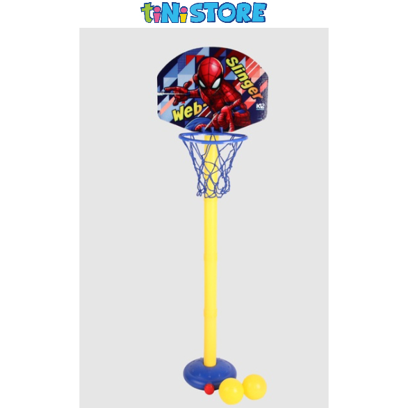 tiNiStore-Bộ đồ chơi trụ bóng rổ mesuca Spiderman tiNiToy V66060