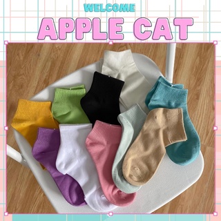 Vớ trơn basic màu pastel ngọt ngào