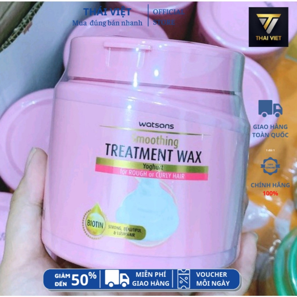 Kem ủ tóc Watsons Treatment Wax Yoghurt 500ml