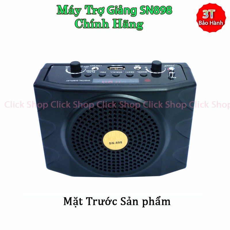 Máy Trợ Giảng SN-898 Hỗ Trợ Bluetooth, USB, Thẻ Nhớ Chuyên Dùng Cho Giao Viên Hướng Dẫn Du Lịch Bán Hàng Rong Và Mọi Nơi