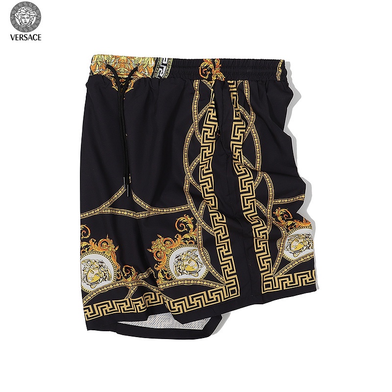 Quần Short Thể Thao Versace Chất Liệu Cotton Lưng Thun Co Giãn Tốt In Họa Tiết Cổ Điển Thời Trang Mùa Hè Cho Nam Và Nữ