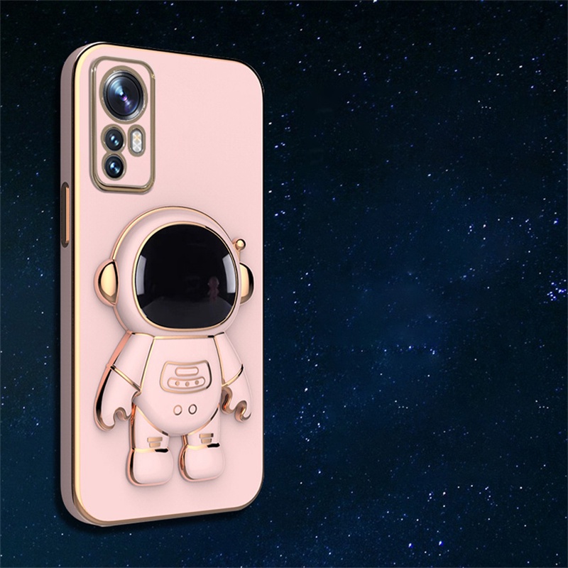 Ốp Điện Thoại Mềm Kèm Chân Đỡ Họa Tiết Phi Hành Gia Cho Xiaomi Redmi 10 10A 10C 9C 9A 9T Note 9 8 7 Pro 11T Pro