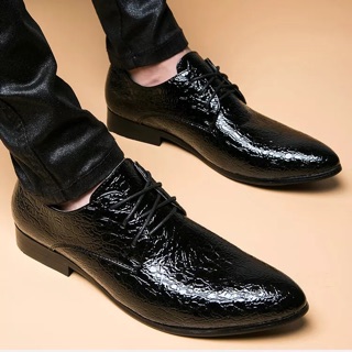 Giầy Âu Nam Vân Cá Sấu Quảng Châu. Sz: 38-43