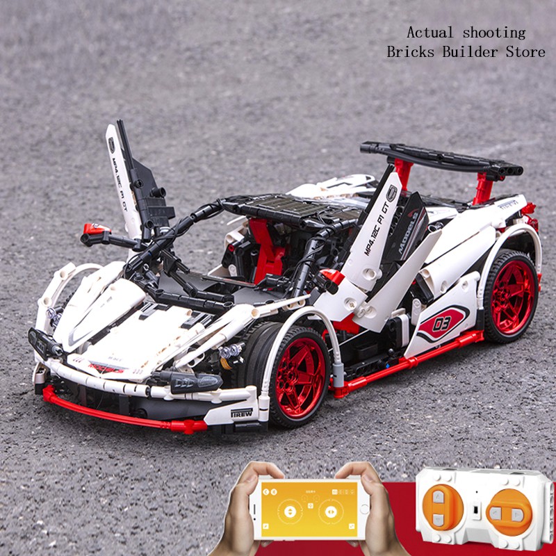 Lắp ghép Mô hình Siêu xe techinc Mould king 13067 MOC-4562 ICARU Supercar Veneno Roadster 1:8 Điều Khiển Từ Xa