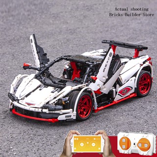 Lắp ghép Mô hình Siêu xe techinc Mould king 13067 MOC-4562 ICARU Supercar Veneno Roadster 1:8 Điều Khiển Từ Xa