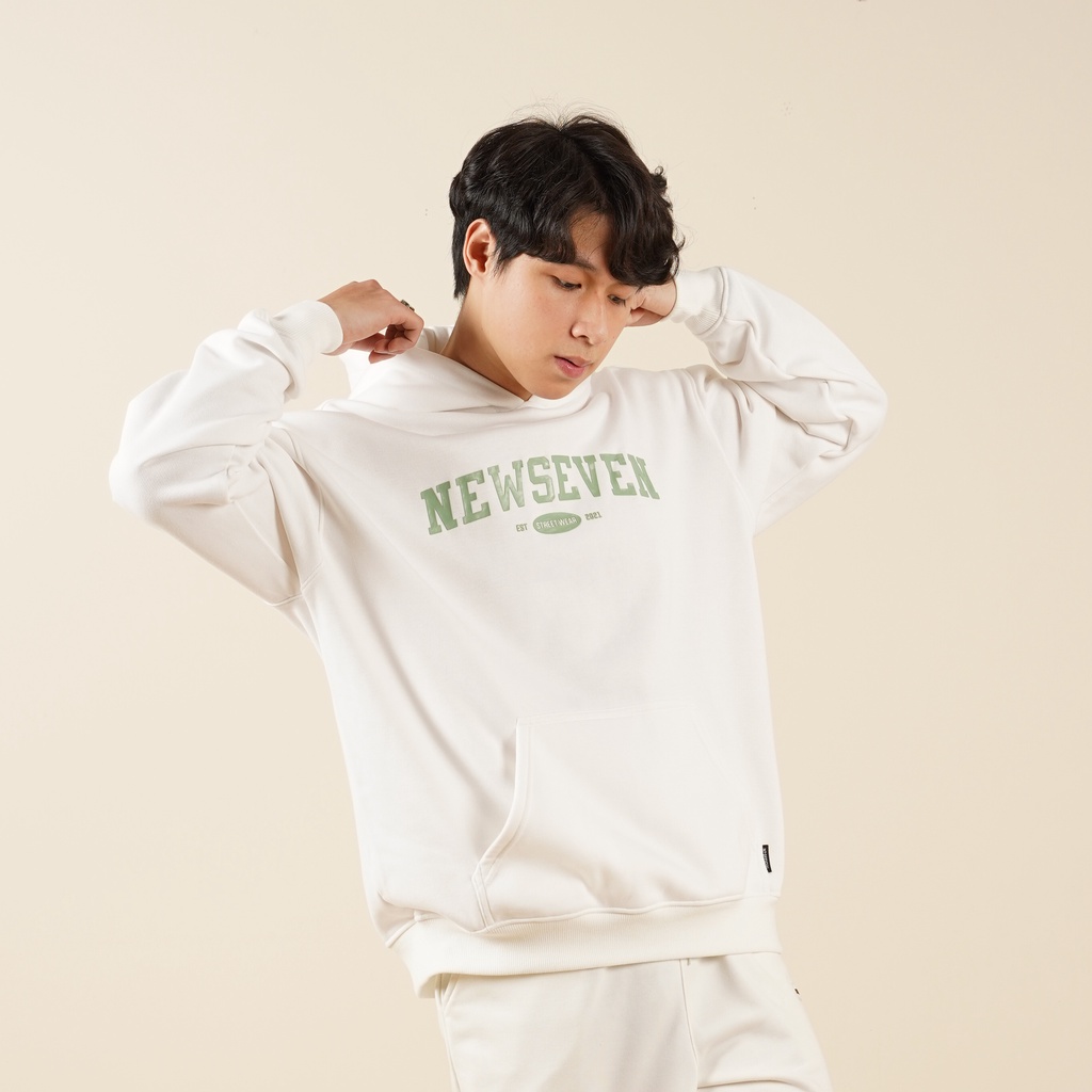 Áo hoodie nỉ bông N7 NEWSEVEN basic nam nữ form rộng thu đông Local Brand