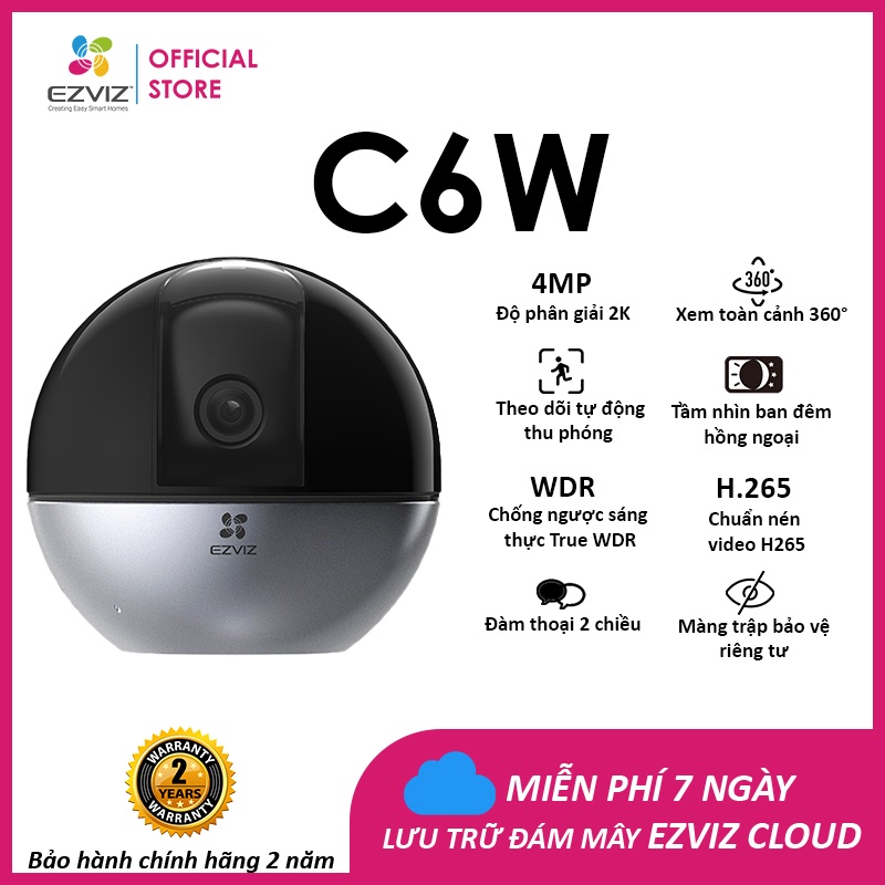 Camera IP hồng ngoại không dây 4.0 Megapixel EZVIZ CS-C6W-A0-3H4WF
