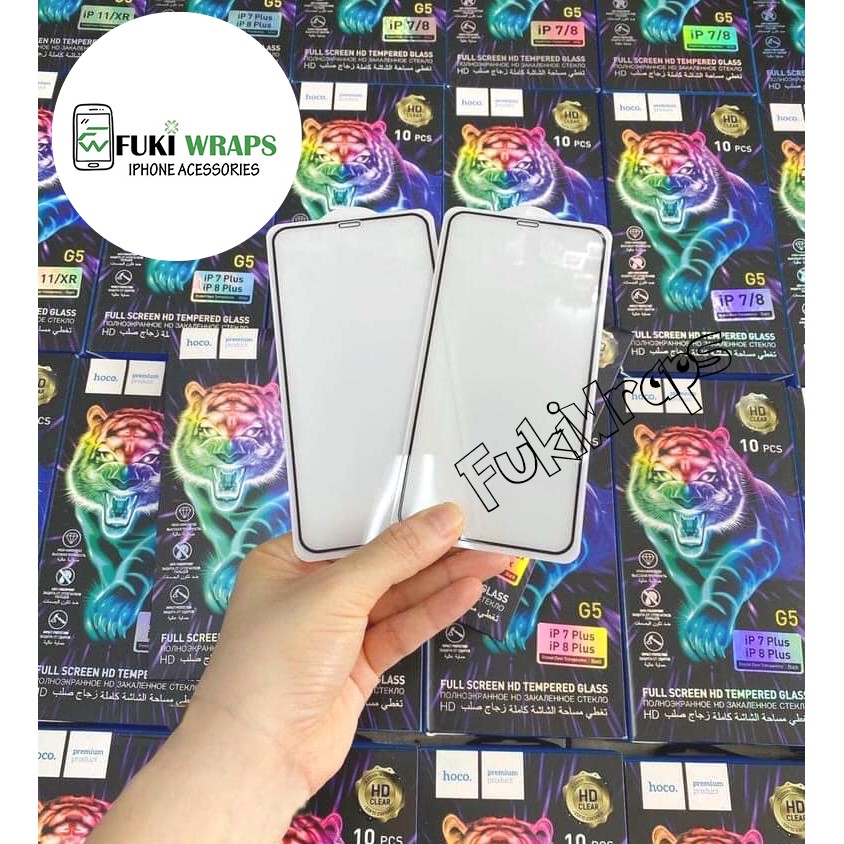Kính cường lực FULL Màn Hình Hoco G5 cho 7Plus 8Plus XR 11 11PROMAX 12 12Pro 12ProMax 13ProMax FUKISHOP