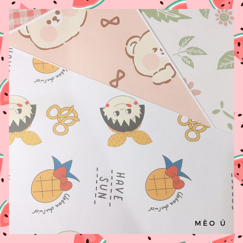 Set 20 giấy bao tập, gói hàng mẫu số 7