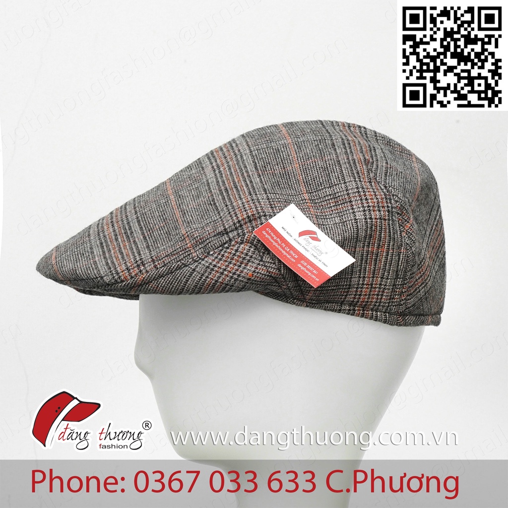 Mũ nồi nam bere beret trung niên cao tuổi NỈ DẠ DÀY - HÌNH THẬT CLIP THẬT C 623 màu nâu