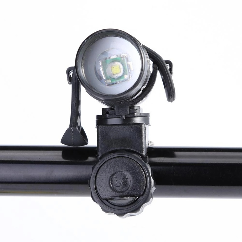 Giá đỡ đèn pin gắn xe đạp/ mô tô bằng cao su xoay 360 độ chống nước/ chống trượt có thể điều chỉnh