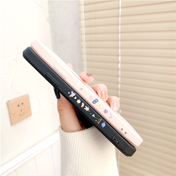 Ốp lưng iphone Flying Rabit cạnh vuông in hình viền 6/6plus/6s/6splus/7/7plus/8/8plus/x/xs/11/12/pro/max/plus/promax | BigBuy360 - bigbuy360.vn