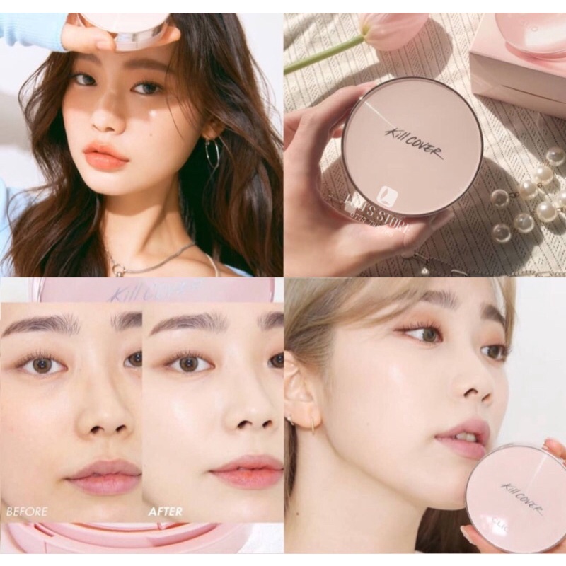 (Mẫu mới) Set Phấn Nước Clio Kill Cover Glow Cushion SPF50 + Tặng kèm lõi