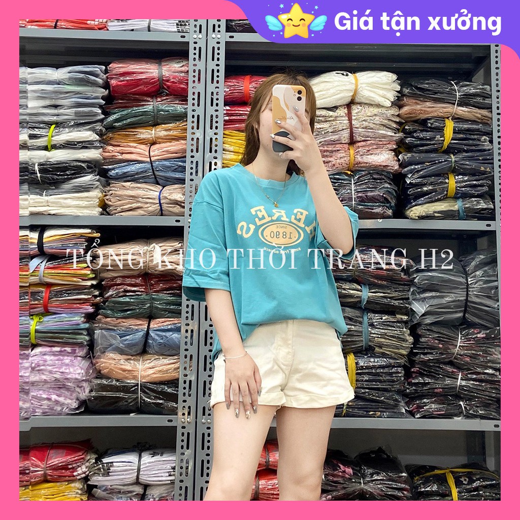 💚🎯 Ảnh thật 100% 🎯✅Áo phông chữ nhiều màu, áo thun ulzzang dáng rộng