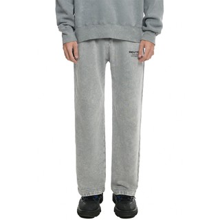 Quần thun nỉ ống rộng nam Beuter Grey Washed Sweatepants màu xám