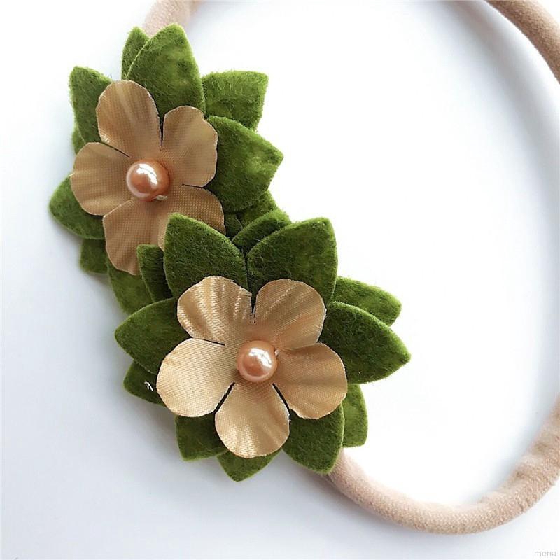 Set 3 băng đô cài tóc nơ ngọc trai