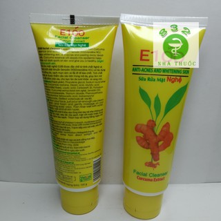 Sữa rửa mặt Nghệ E100 tuýp 100g