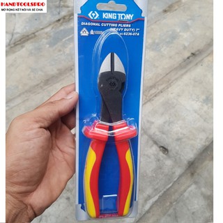 Kìm cắt 7.5 inch cách điện 1000v kingtony 6236-07a