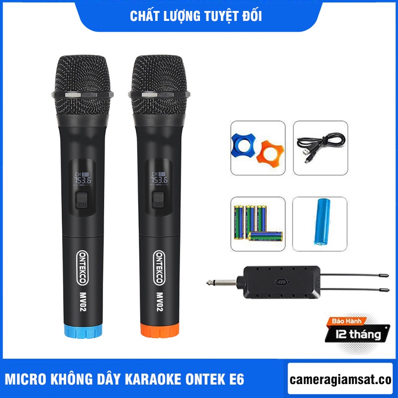 Bộ Micro Karaoke Không dây BS- W108 | WR20 | W301 | W003 Cao cấp, hiện thị tần số, Chuyên dụng cho mọi Loa kéo, Amply