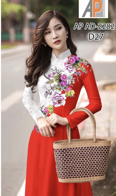 Vải áo dài 3D