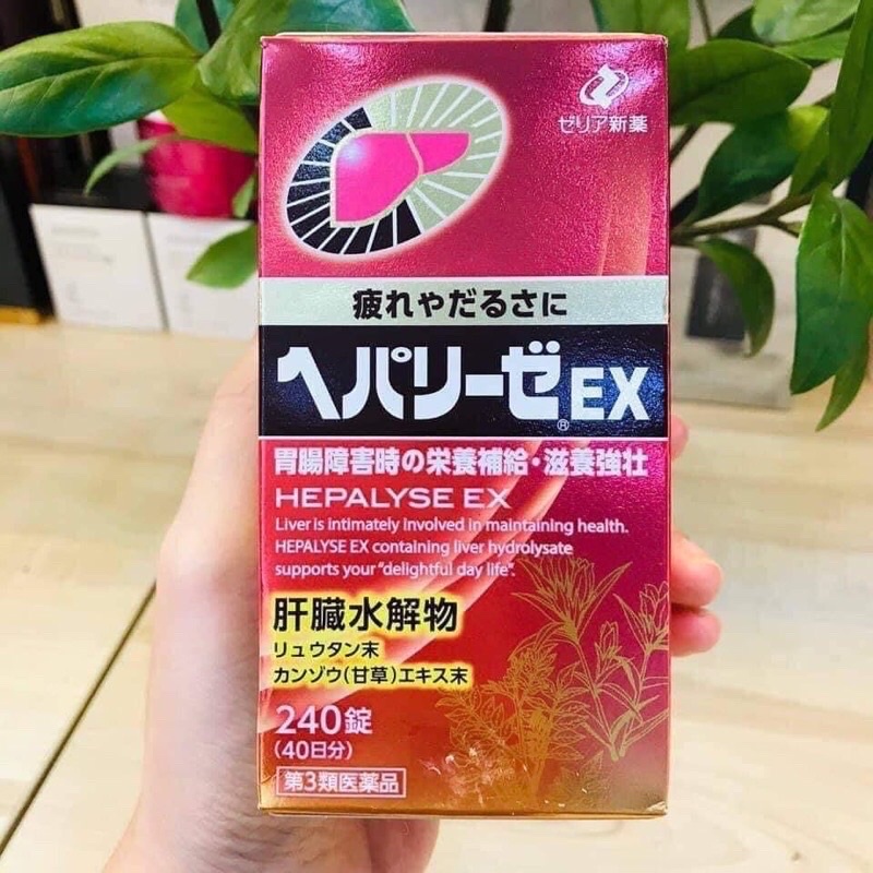 Hộp đựng 240 viên bổ gan đỏ Hepalyse EX Nhật Bản